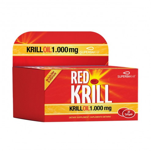 Red Krill Oil 1000mg x 30 Softgels - Healthy America