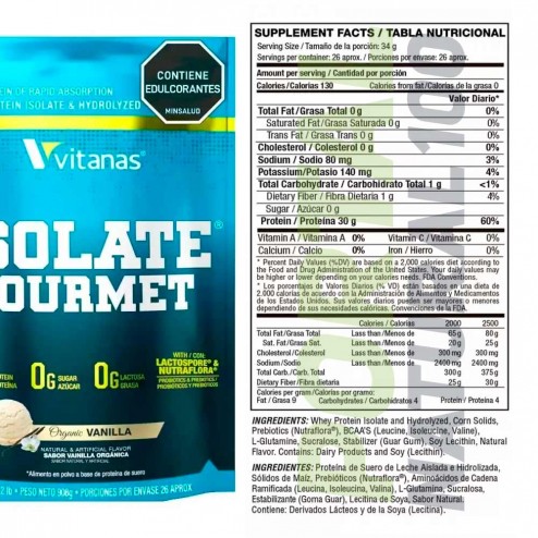 Combo: Isolate Gourmet 2lb...