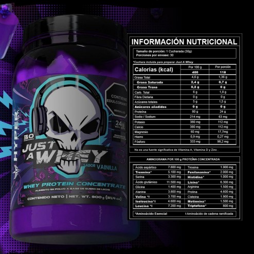 Just Whey Sabor Vainilla x...