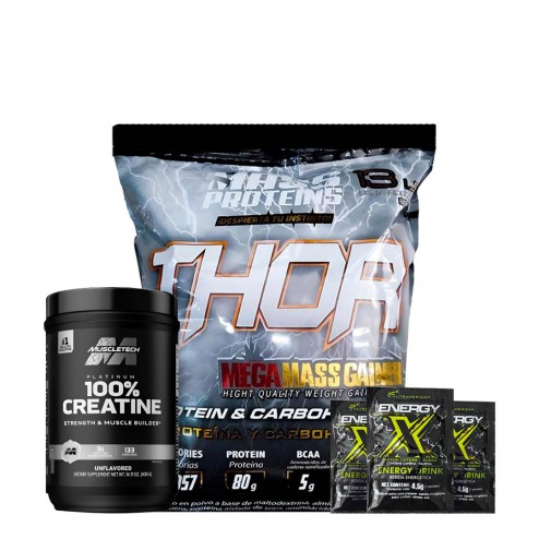 Thor + Creatine Platinum 100% muscletech x 400gr